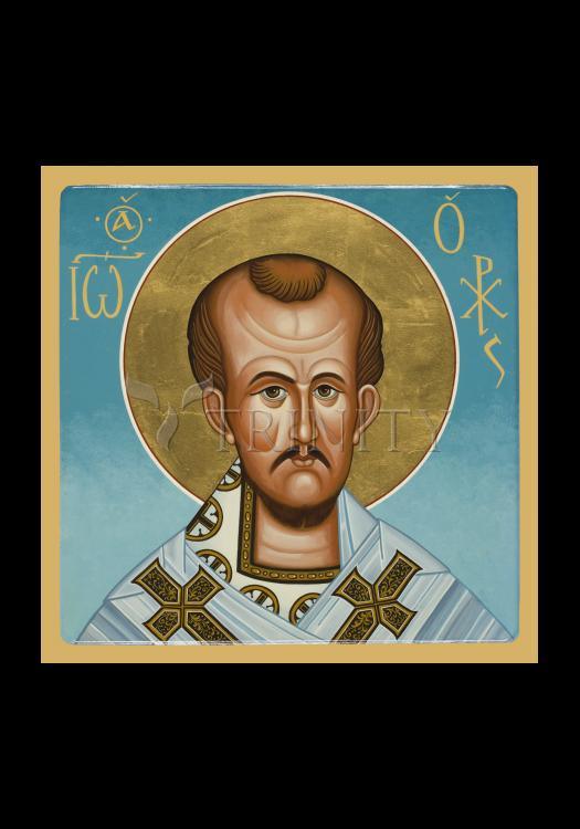 St. John Chrysostom - Holy Card by Julie Lonneman - Trinity Stores