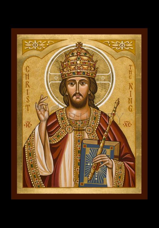 Christ the King - Holy Card by Julie Lonneman - Trinity Stores
