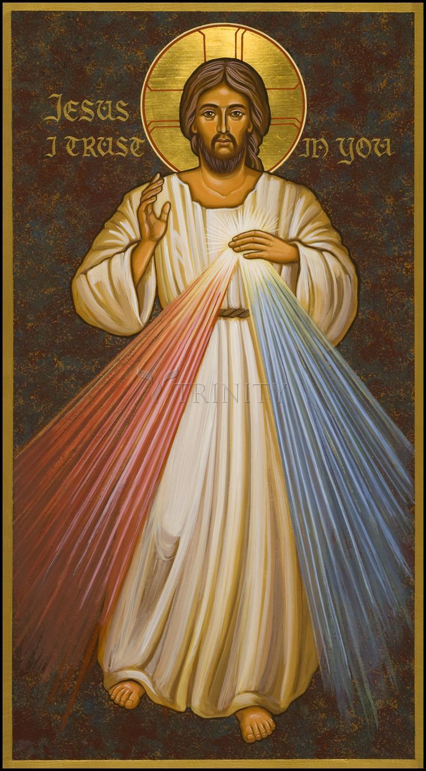 Divine Mercy - Wood Plaque by Joan Cole - Trinity Stores