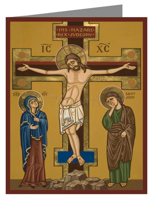 Crucifixion - Note Card Custom Text by Julie Lonneman - Trinity Stores