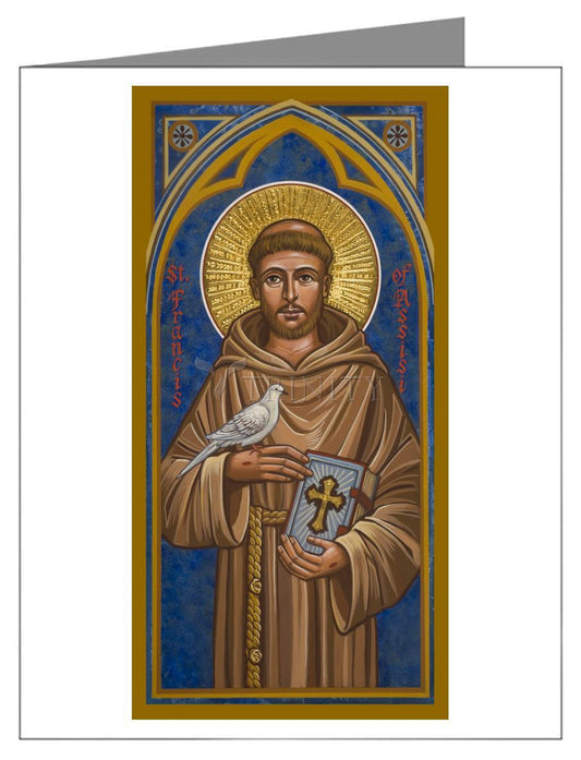 St. Francis of Assisi - Note Card Custom Text by Julie Lonneman - Trinity Stores
