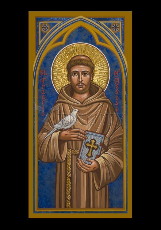 St. Francis of Assisi - Holy Card by Julie Lonneman - Trinity Stores