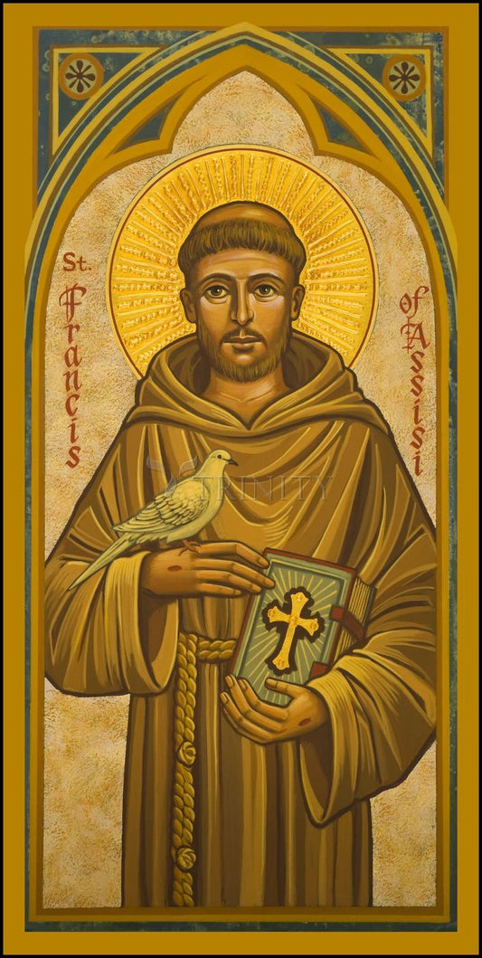 St. Francis of Assisi - Wood Plaque by Julie Lonneman - Trinity Stores