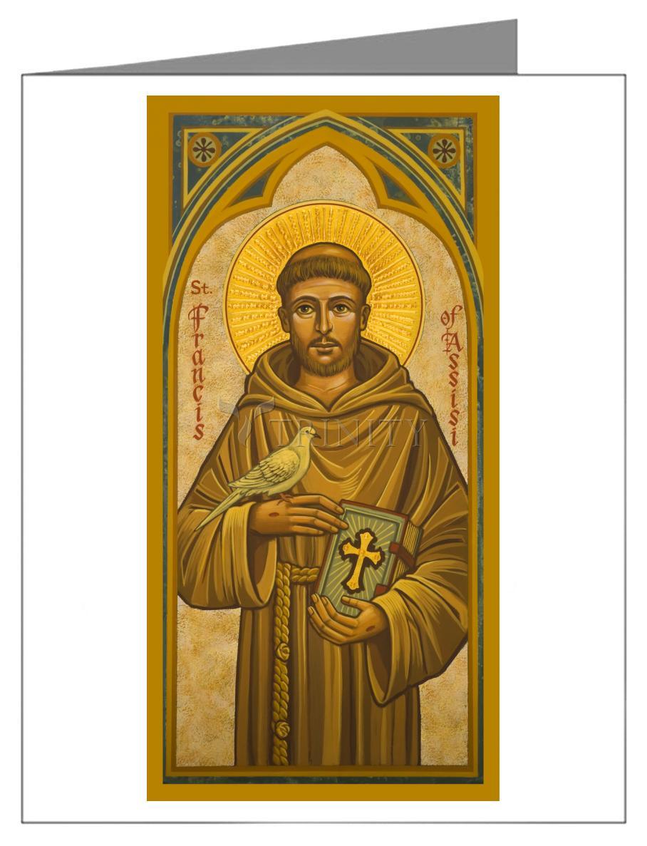 St. Francis of Assisi - Note Card Custom Text by Julie Lonneman - Trinity Stores