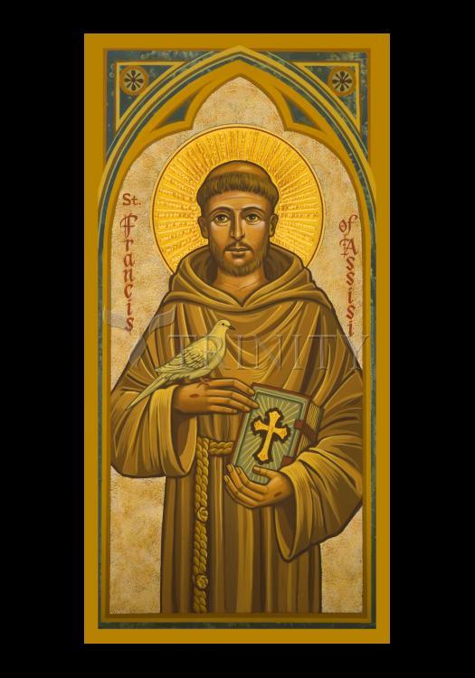St. Francis of Assisi - Holy Card by Julie Lonneman - Trinity Stores