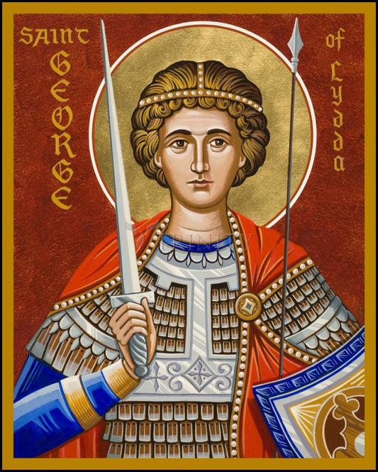 St. George of Lydda - Wood Plaque by Julie Lonneman - Trinity Stores