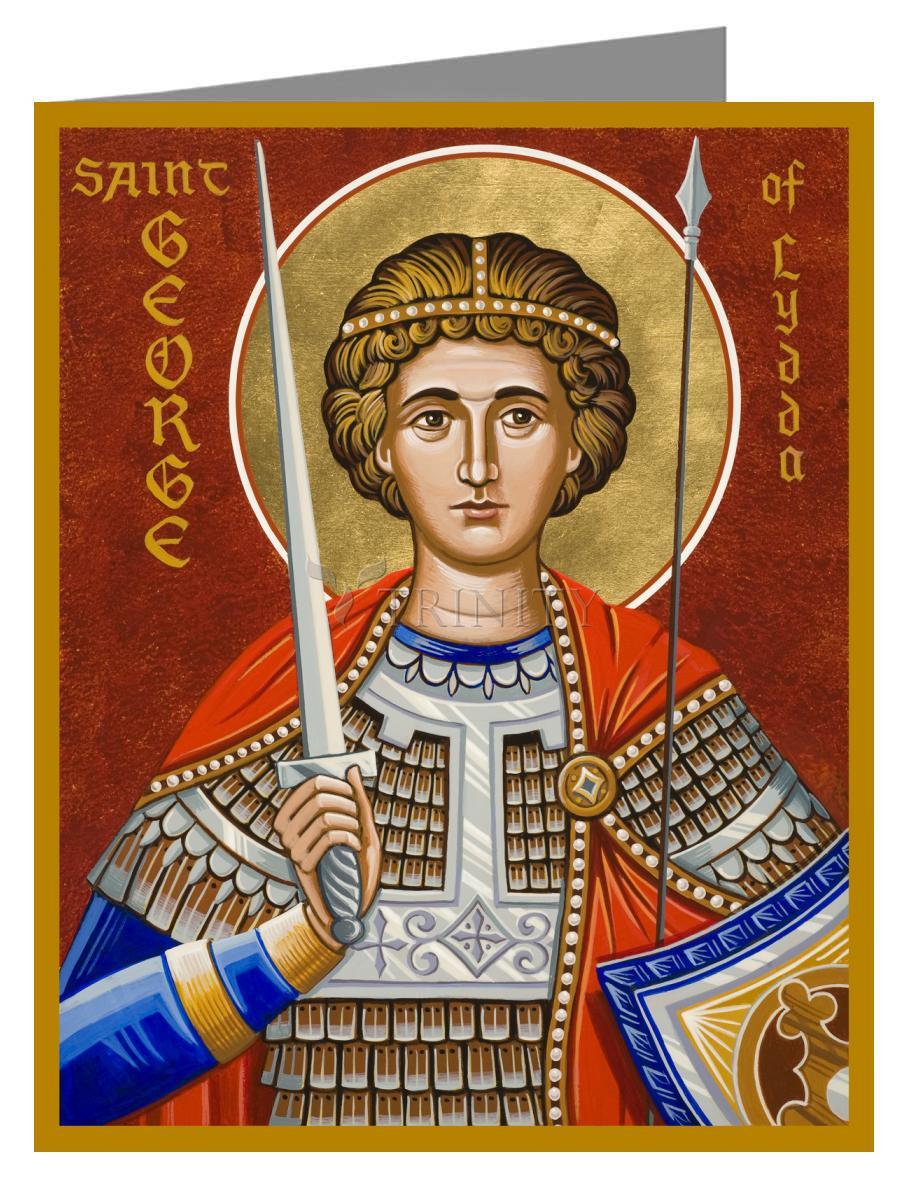 St. George of Lydda - Note Card Custom Text by Julie Lonneman - Trinity Stores