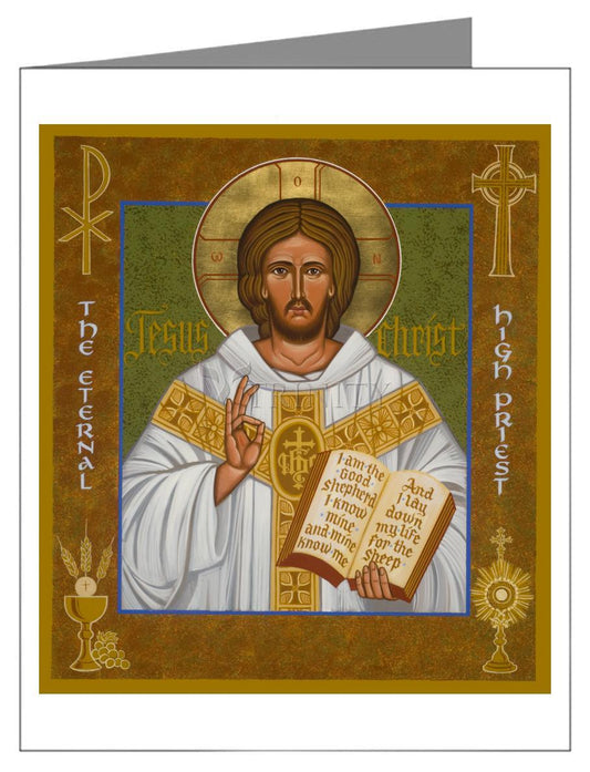 Jesus Christ - Eternal High Priest - Note Card by Julie Lonneman - Trinity Stores