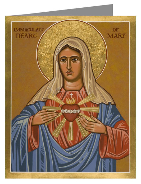 Immaculate Heart of Mary - Note Card by Julie Lonneman - Trinity Stores