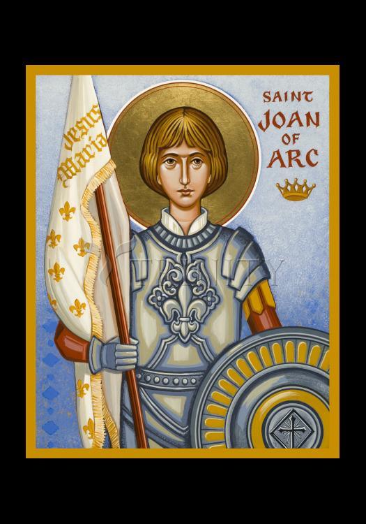 St. Joan of Arc - Holy Card by Julie Lonneman - Trinity Stores
