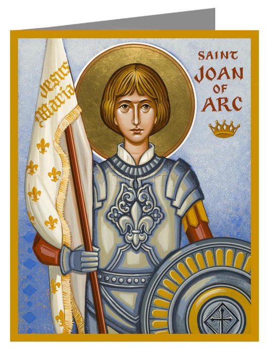 St. Joan of Arc - Note Card Custom Text by Julie Lonneman - Trinity Stores