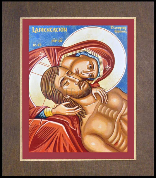Lamentation - Wood Plaque Premium by Julie Lonneman - Trinity Stores