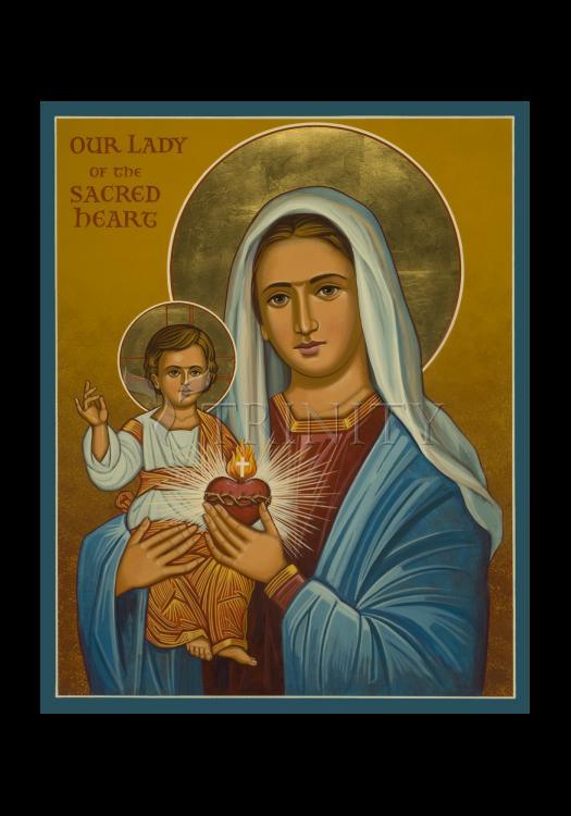 Our Lady of the Sacred Heart - Holy Card by Julie Lonneman - Trinity Stores
