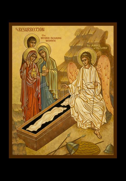 Resurrection - Myrrh Bearing Women - Holy Card by Julie Lonneman - Trinity Stores