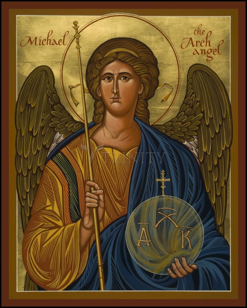 St. Michael Archangel - Wood Plaque