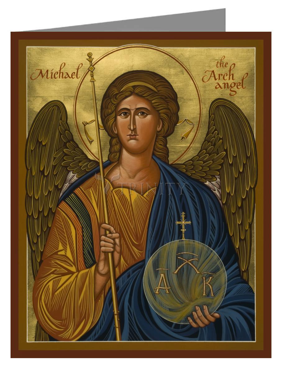 St. Michael Archangel - Note Card Custom Text by Julie Lonneman - Trinity Stores