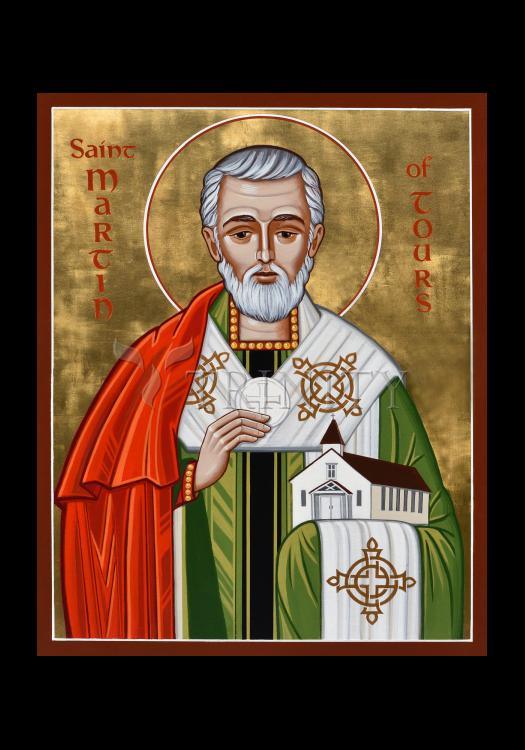 St. Martin of Tours - Holy Card by Julie Lonneman - Trinity Stores