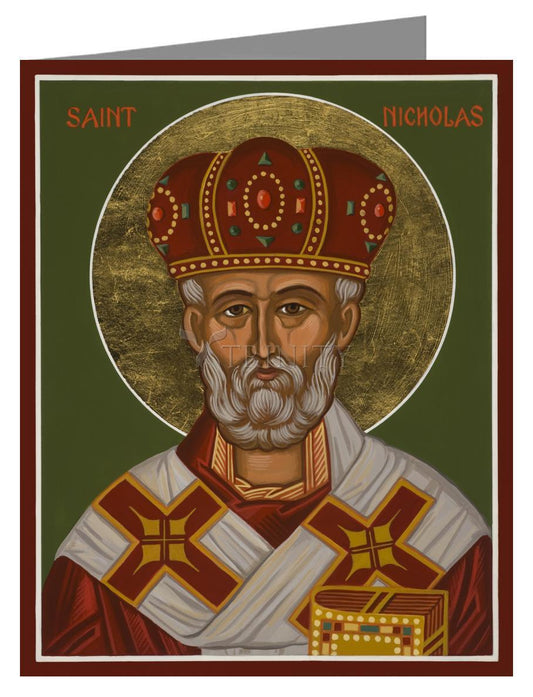 St. Nicholas - Note Card Custom Text by Julie Lonneman - Trinity Stores