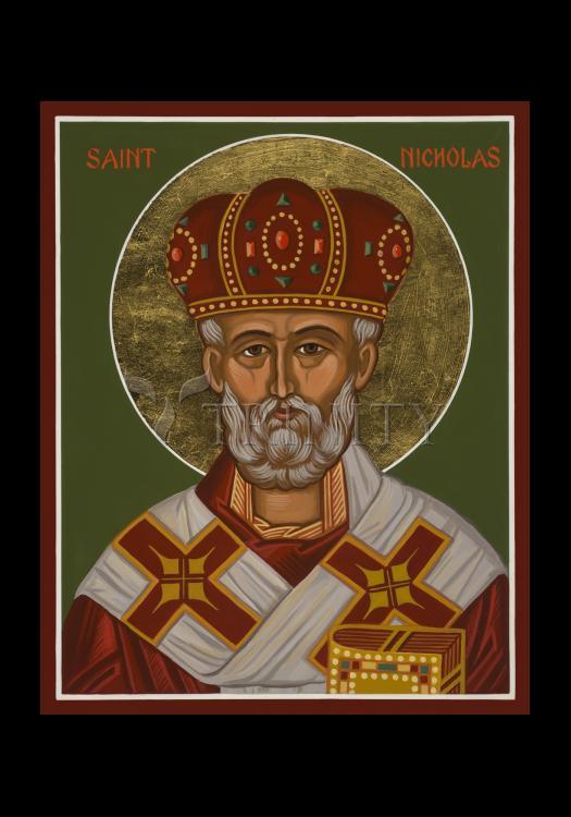 St. Nicholas - Holy Card by Julie Lonneman - Trinity Stores
