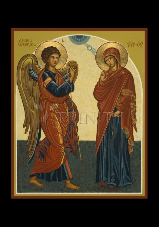 Annunciation - Holy Card by Julie Lonneman - Trinity Stores