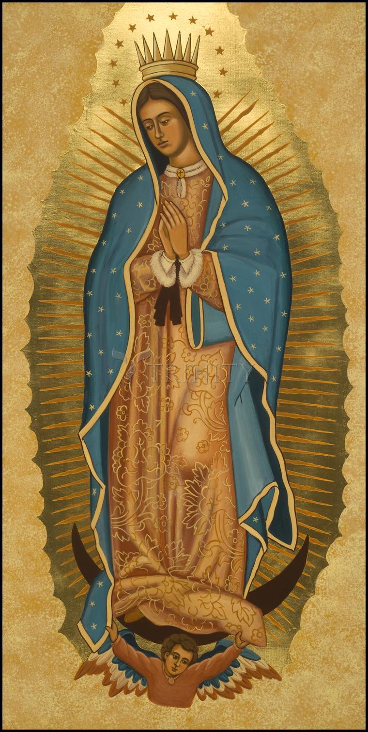 Our Lady of Guadalupe - Wood Plaque by Julie Lonneman - Trinity Stores