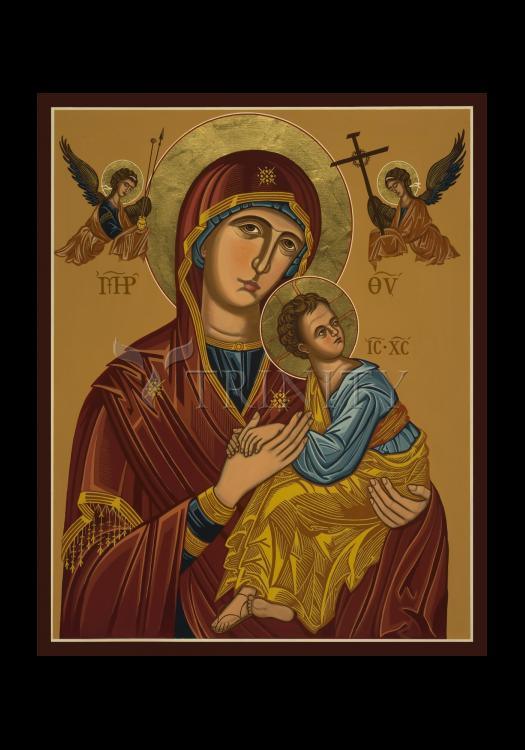 Our Lady of Perpetual Help - Virgin of Passion - Holy Card by Julie Lonneman - Trinity Stores