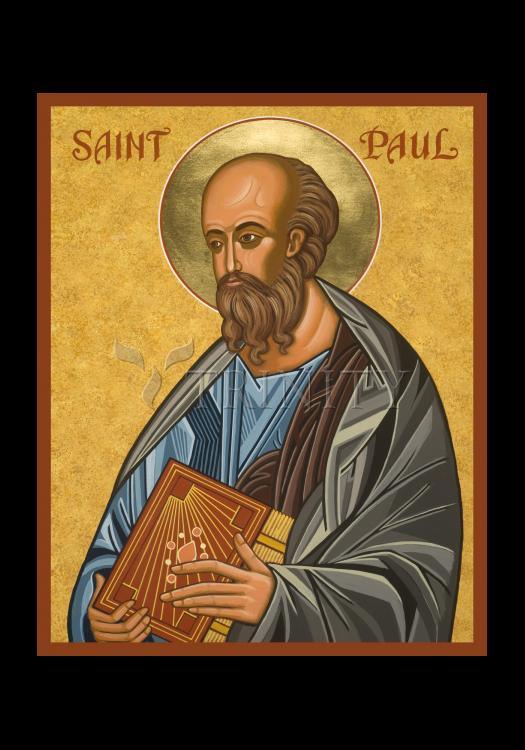 St. Paul - Holy Card by Julie Lonneman - Trinity Stores