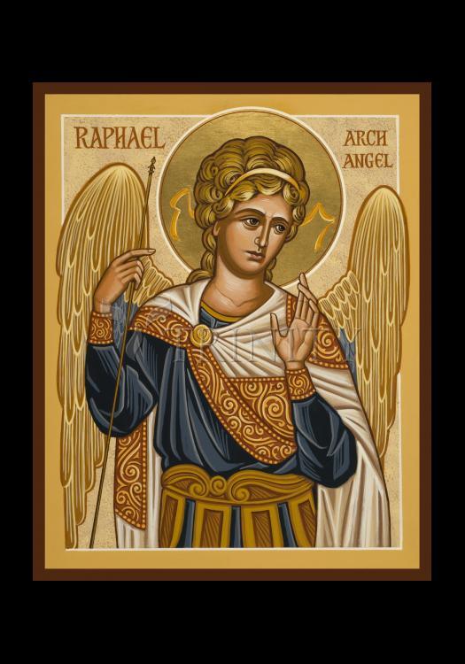 St. Raphael Archangel - Holy Card by Julie Lonneman - Trinity Stores