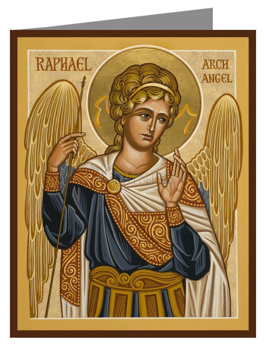 St. Raphael Archangel - Note Card Custom Text by Julie Lonneman - Trinity Stores