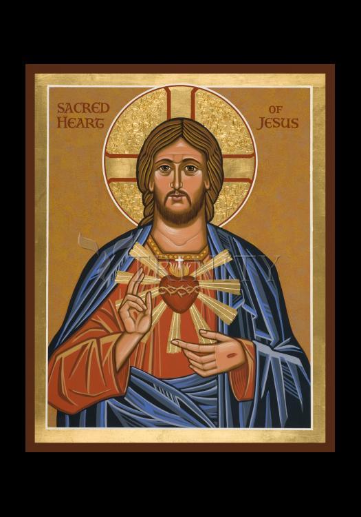 Sacred Heart - Holy Card by Julie Lonneman - Trinity Stores