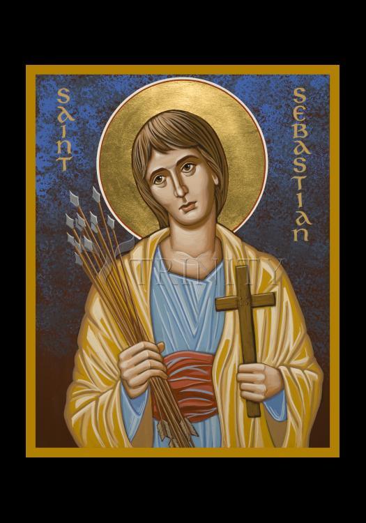 St. Sebastian - Holy Card by Julie Lonneman - Trinity Stores