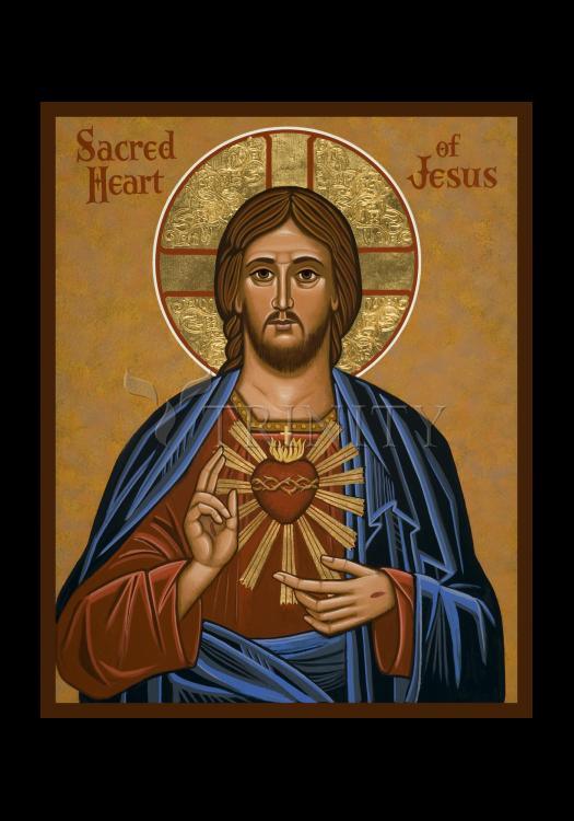 Sacred Heart - Holy Card by Julie Lonneman - Trinity Stores