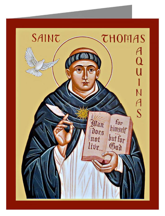 St. Thomas Aquinas - Note Card by Julie Lonneman - Trinity Stores