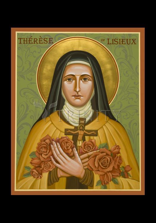 St. Thérèse of Lisieux - Holy Card by Julie Lonneman - Trinity Stores