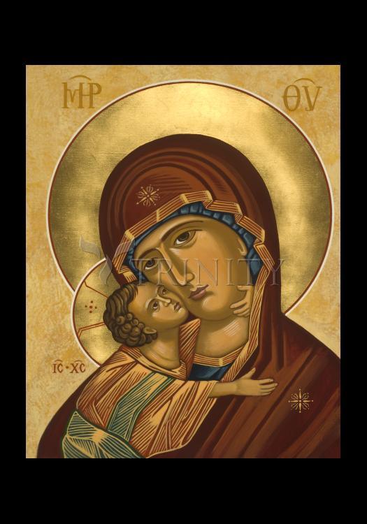 Virgin of Vladimir - Holy Card by Julie Lonneman - Trinity Stores