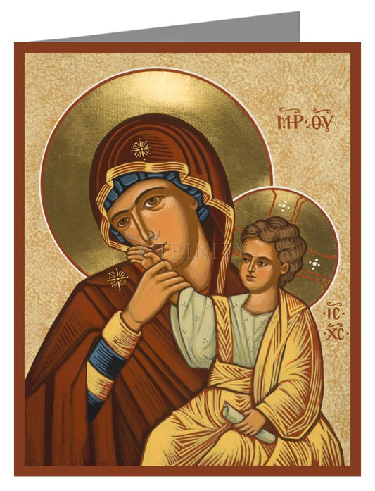 Virgin of Consolation - Note Card Custom Text by Julie Lonneman - Trinity Stores