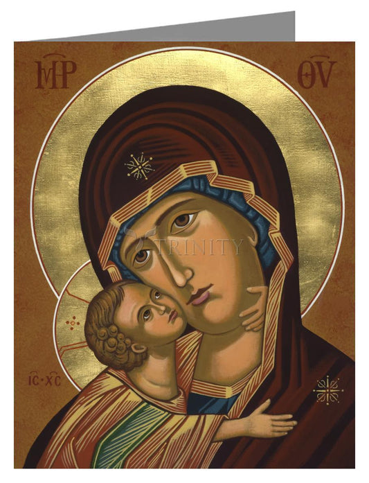Virgin of Vladimir - Note Card Custom Text by Julie Lonneman - Trinity Stores