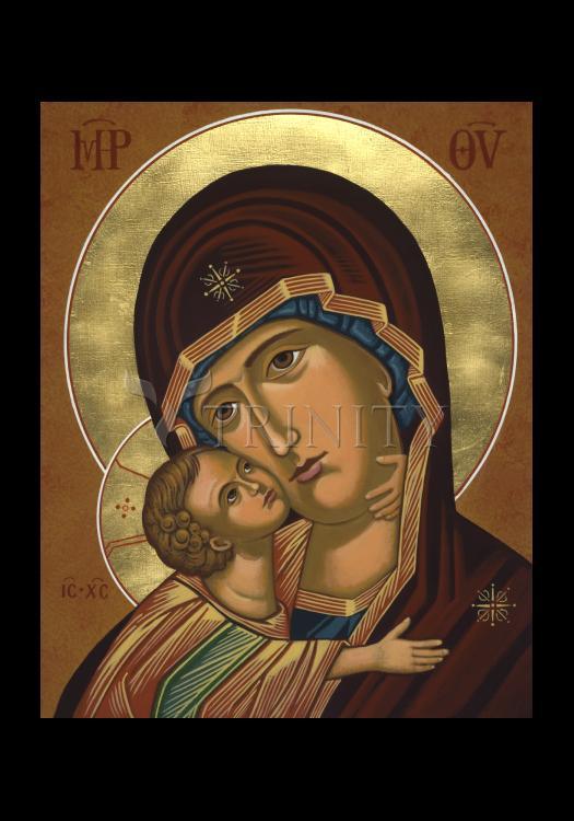 Virgin of Vladimir - Holy Card by Julie Lonneman - Trinity Stores