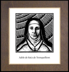 Wood Plaque Premium - Bl. Adèle de Batz de Trenquelléonn by J. Lonneman