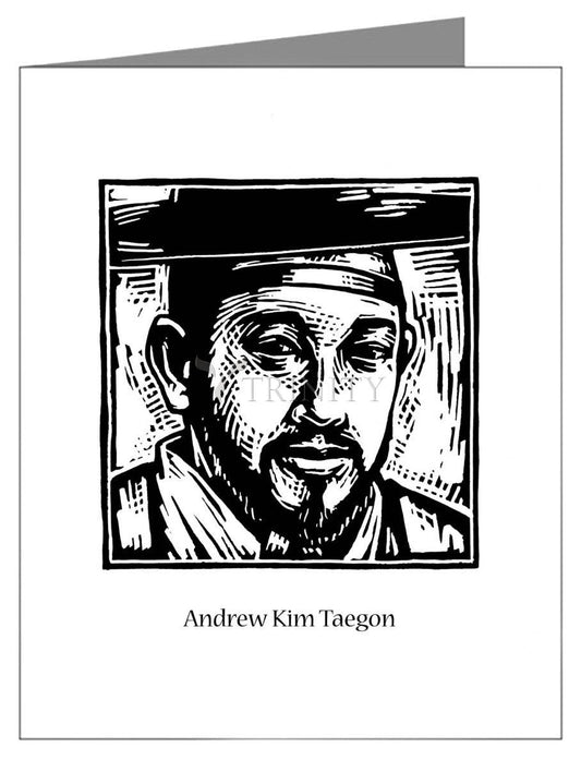 St. Andrew Kim Taegon - Note Card Custom Text by Julie Lonneman - Trinity Stores