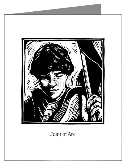 St. Joan of Arc - Note Card Custom Text by Julie Lonneman - Trinity Stores