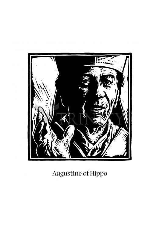 St. Augustine - Holy Card by Julie Lonneman - Trinity Stores