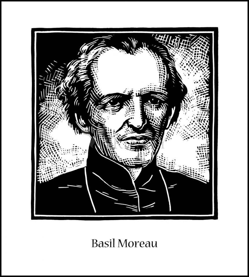 Bl. Basil Moreau - Wood Plaque by Julie Lonneman - Trinity Stores