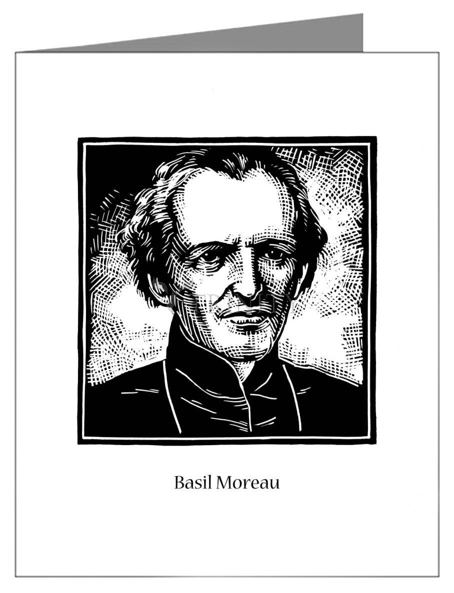 Custom Text Note Card Bl. Basil Moreau by J. Lonneman