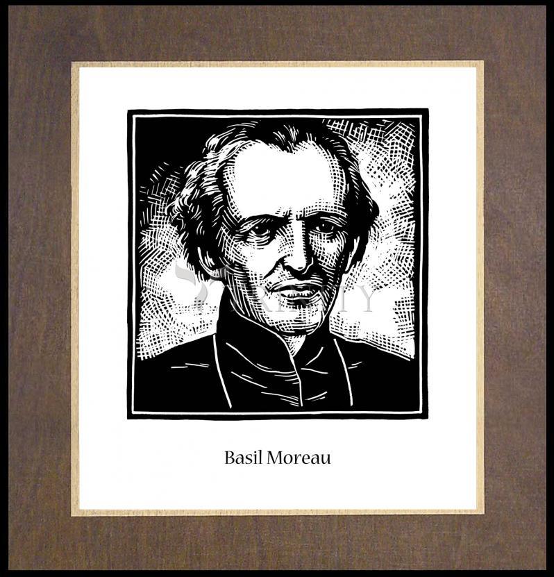 Bl. Basil Moreau - Wood Plaque Premium by Julie Lonneman - Trinity Stores