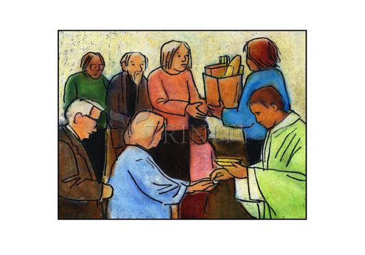 Bread Lines - Holy Card by Julie Lonneman - Trinity Stores