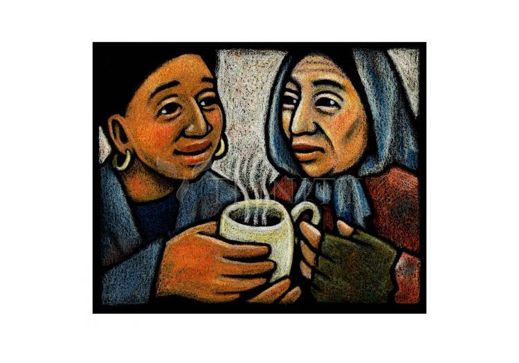 Blessed Are the Poor - Holy Card by Julie Lonneman - Trinity Stores