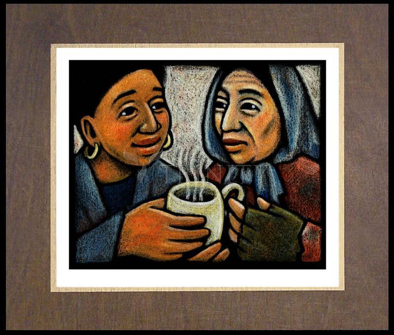 Blessed Are the Poor - Wood Plaque Premium by Julie Lonneman - Trinity Stores