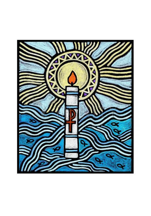 Baptism - Holy Card by Julie Lonneman - Trinity Stores
