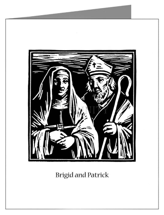 Sts. Brigid and Patrick - Note Card by Julie Lonneman - Trinity Stores